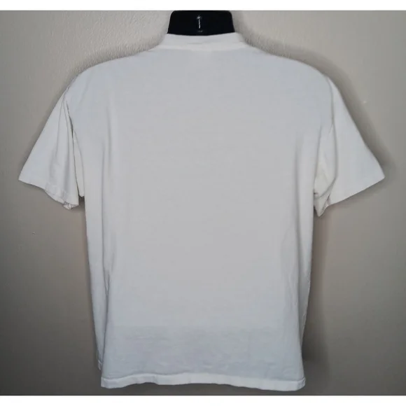 VTG 90s New Orleans Adult Large T-shirt Single Stitch White Outhouse Designs USA - Picture 4 of 5